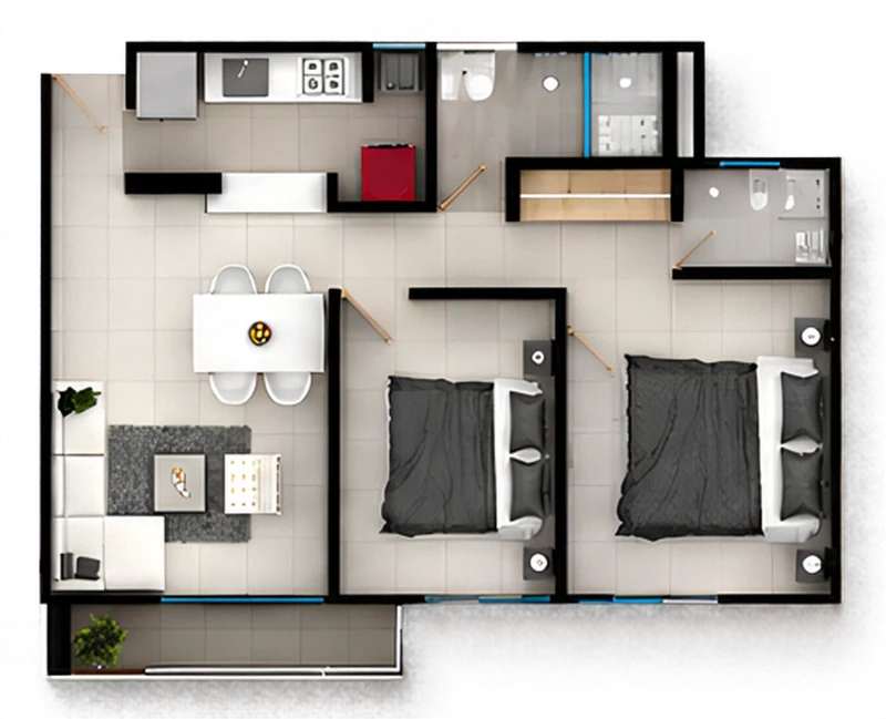 Plano del apartamento Tipo II